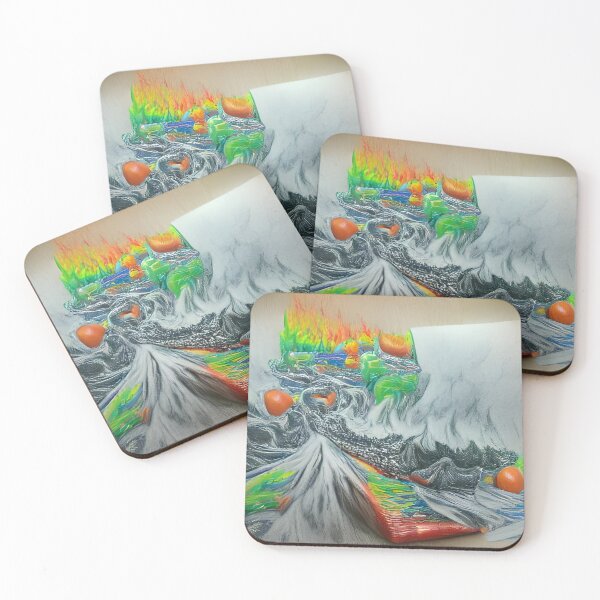 Item preview, AI Generated Art, Lava Tsunami pencil sketch designed and sold by ACC .
