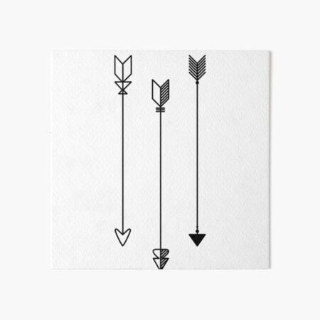 Trio of Arrows Art Board Print