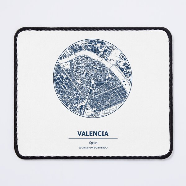 Item preview, Valencia city map coordinates designed and sold by chrlalexandru.