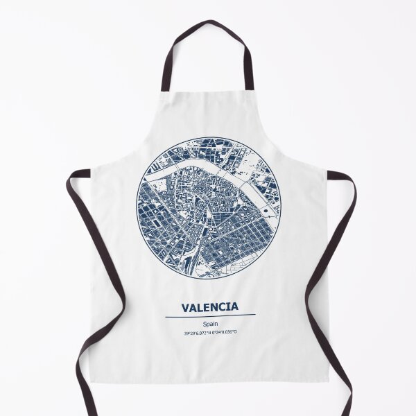 Item preview, Valencia city map coordinates designed and sold by chrlalexandru.