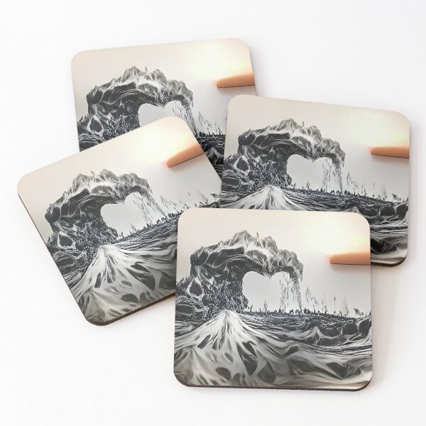 Item preview, AI Generated Art, Tidal wave of lava ink drawing designed and sold by ACC .
