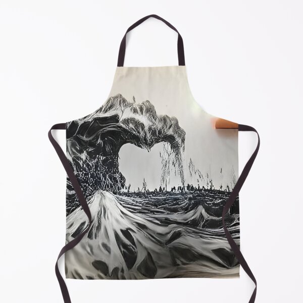 Item preview, AI Generated Art, Tidal wave of lava ink drawing designed and sold by ACC .