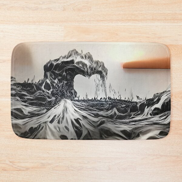 Item preview, AI Generated Art, Tidal wave of lava ink drawing designed and sold by ACC .