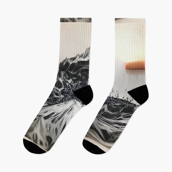 Item preview, AI Generated Art, Tidal wave of lava ink drawing designed and sold by ACC .