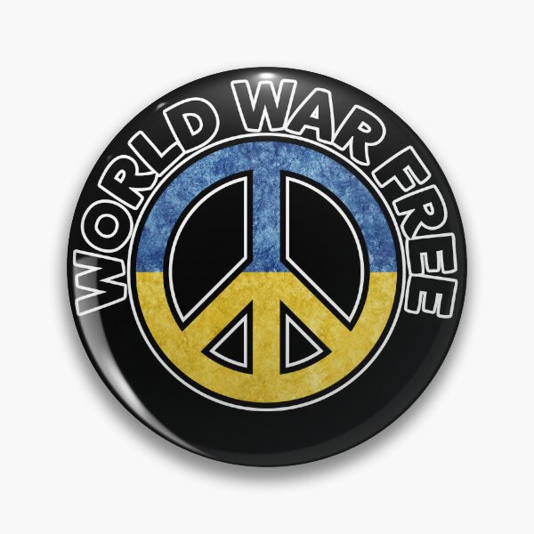 Item preview, Prey for Peace in Ukraine World War Free - Peace Symbol Ukrainian Flag - CND designed and sold by NoMatterLab.