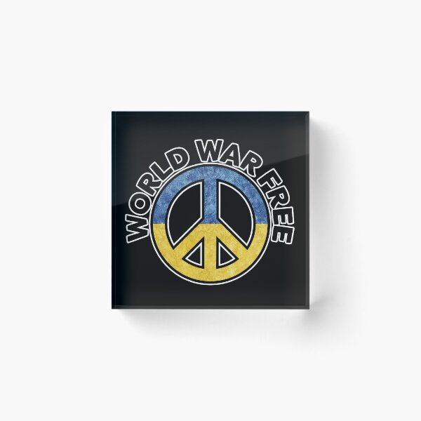 Item preview, Prey for Peace in Ukraine World War Free - Peace Symbol Ukrainian Flag - CND designed and sold by NoMatterLab.