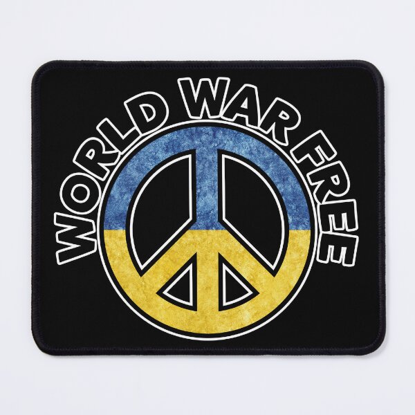 Item preview, Prey for Peace in Ukraine World War Free - Peace Symbol Ukrainian Flag - CND designed and sold by NoMatterLab.