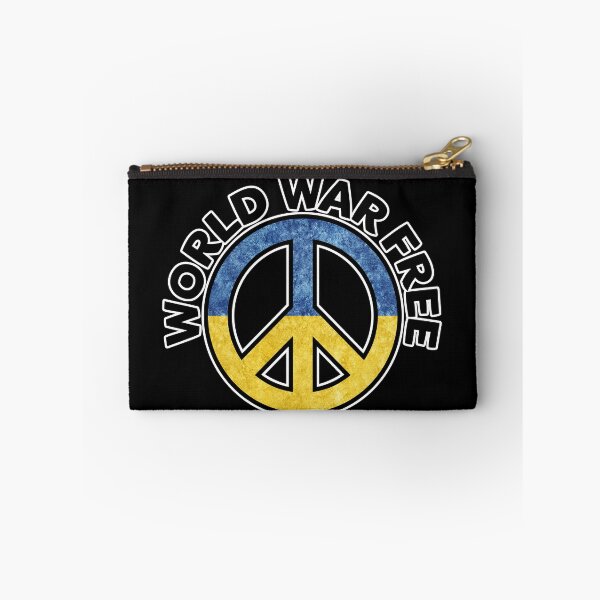 Item preview, Prey for Peace in Ukraine World War Free - Peace Symbol Ukrainian Flag - CND designed and sold by NoMatterLab.
