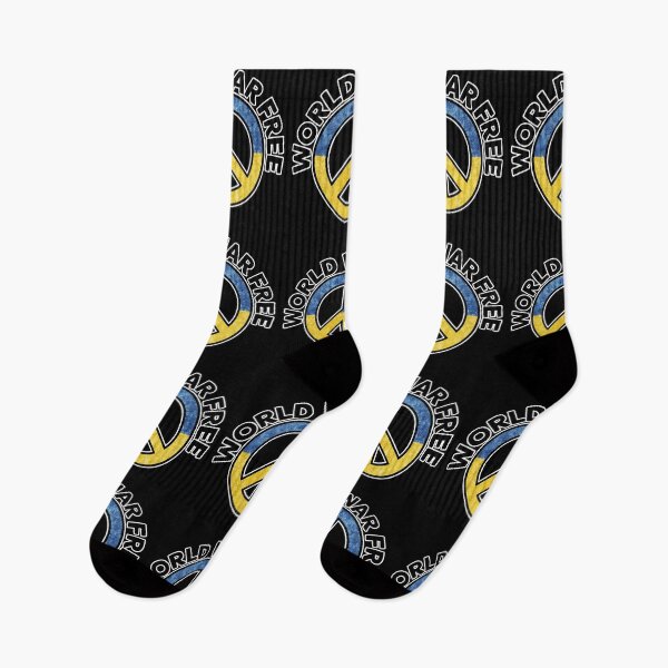 Item preview, Prey for Peace in Ukraine World War Free - Peace Symbol Ukrainian Flag - CND designed and sold by NoMatterLab.