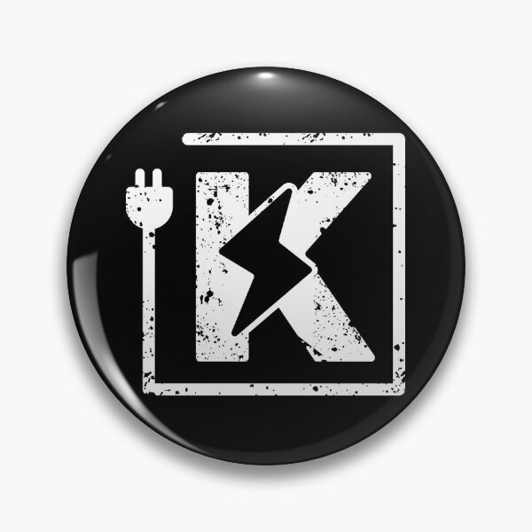 Item preview, Electrical letter K | Electrician or Electrical Engineer name initial K, Electricity art designed and sold by EngineersArt.