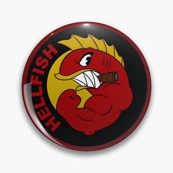 Item preview, Flying Hellfish Tattoo designed and sold by Meta Cortex.
