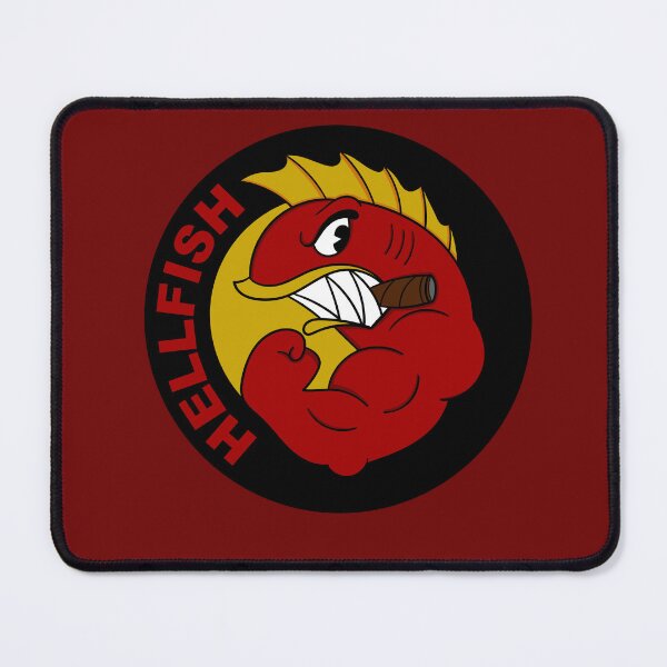 Item preview, Flying Hellfish Tattoo designed and sold by Meta Cortex.
