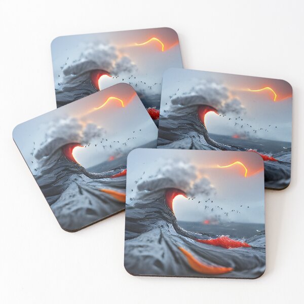 Item preview, AI Generated Art, Wave of erupting lava deviantart designed and sold by ACC .