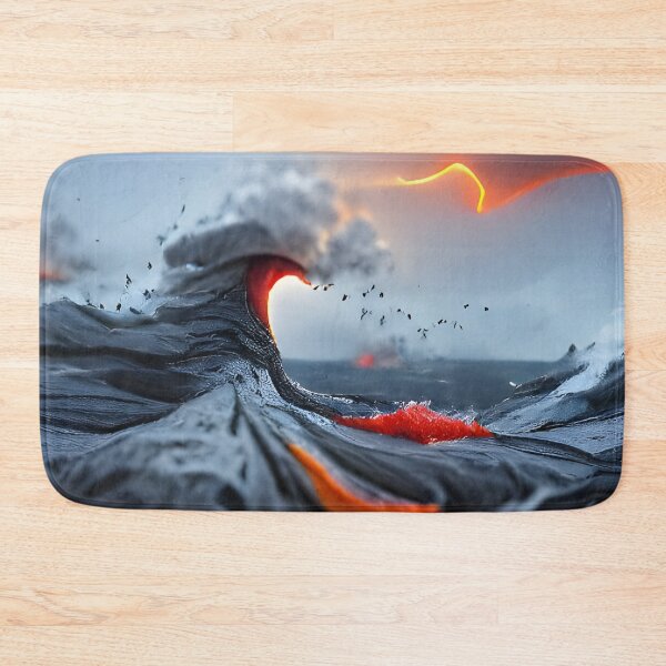 Item preview, AI Generated Art, Wave of erupting lava deviantart designed and sold by ACC .