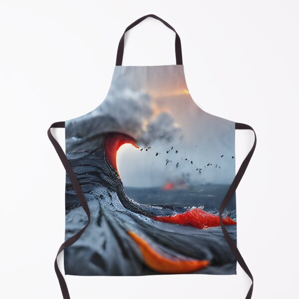 Item preview, AI Generated Art, Wave of erupting lava deviantart designed and sold by ACC .