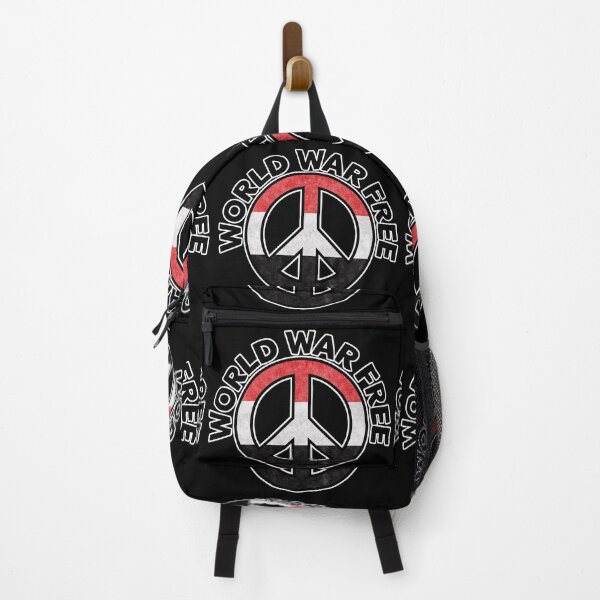 Item preview, Prey for Peace in Yemen World War Free - Peace Symbol Yemeni Flag - CND designed and sold by NoMatterLab.