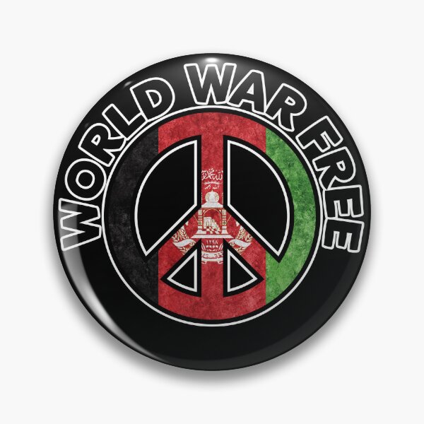 Item preview, Prey for Peace in Afghanistan World War Free - Peace Symbol Afghanistan Flag - CND designed and sold by NoMatterLab.