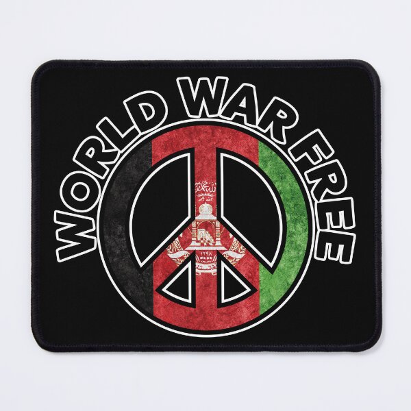 Aperçu de l'œuvre Proie pour la paix en Afghanistan Guerre mondiale gratuit - Symbole de la paix Drapeau de l'Afghanistan - CND créée et vendue par NoMatterLab.