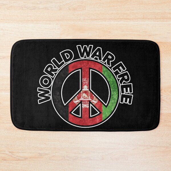 Item preview, Prey for Peace in Afghanistan World War Free - Peace Symbol Afghanistan Flag - CND designed and sold by NoMatterLab.