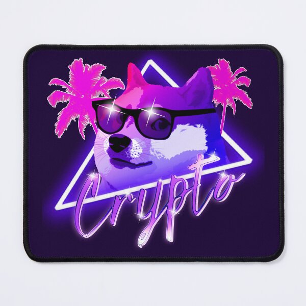 Item preview, Retro Wave Neon Doge - Crypto designed and sold by blockrock.