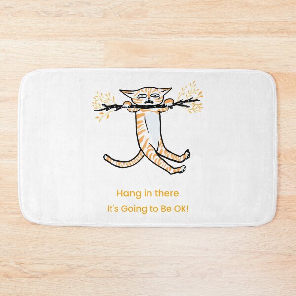 Item preview, Hang in There- Stressed Cat    designed and sold by ChildWellbeing.