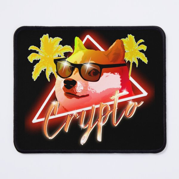 Item preview, 80's Retro Neon Doge - Crypto designed and sold by blockrock.