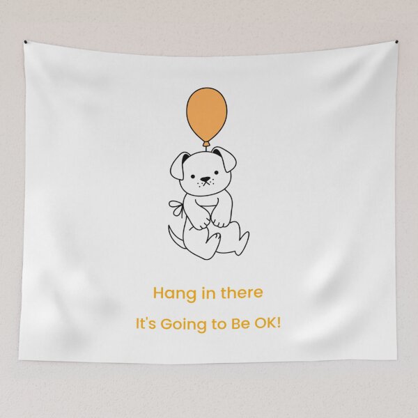 Item preview, Hang in There-Dog   designed and sold by ChildWellbeing.