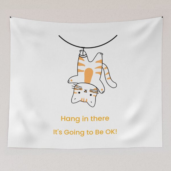 Item preview, Hang in There-Tabby Cat   designed and sold by ChildWellbeing.