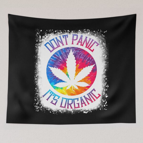 Item preview, Tie Dye Style Cannabis Weed Don't Panic It's Organic designed and sold by HorsesForLife15.