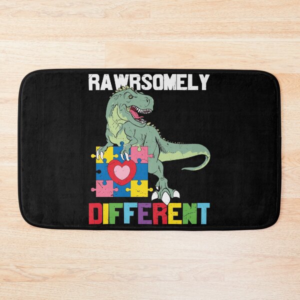 Item preview, Rawrsomely Different Dinosaur National Autism Awareness Month Gift  designed and sold by ecomdesign.