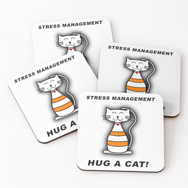 Item preview, STRESS MANAGEMENT - HUG A CAT!   designed and sold by ChildWellbeing.