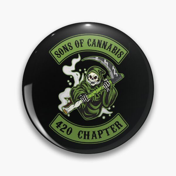 Item preview, Skull Son of Cannabis 420 Chapter designed and sold by HorsesForLife15.
