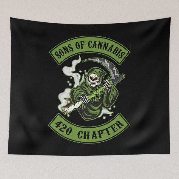 Item preview, Skull Son of Cannabis 420 Chapter designed and sold by HorsesForLife15.