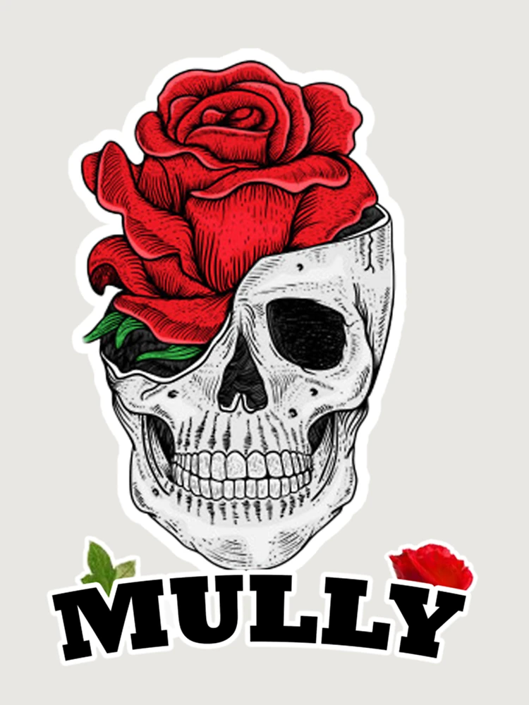 Aperçu 6 sur 6. Sweatshirt premium oversize avec l'œuvre Mully Crâne Roses Rouges créée et vendue par RosarioSono.