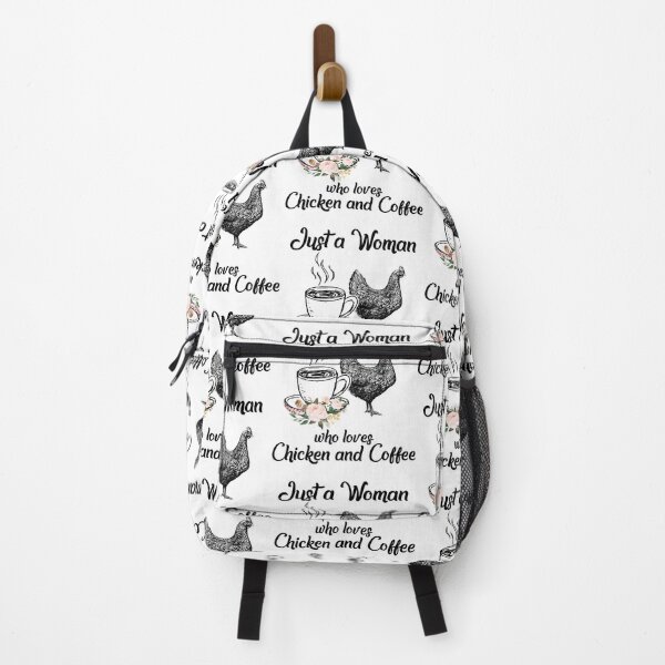 Item preview, Just A Woman Who Loves Chicken And Coffee designed and sold by LittleDuckk.