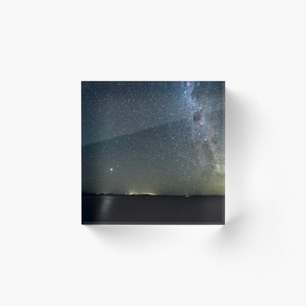 Stars over Eppalock Acrylic Block