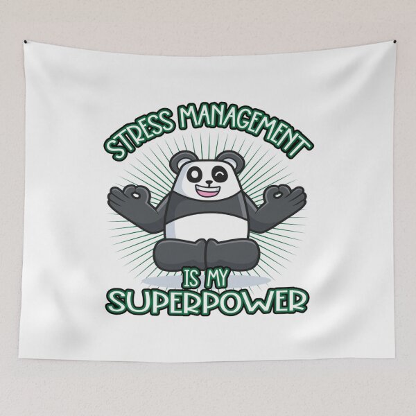 Item preview, stress management is my superpower   designed and sold by ChildWellbeing.