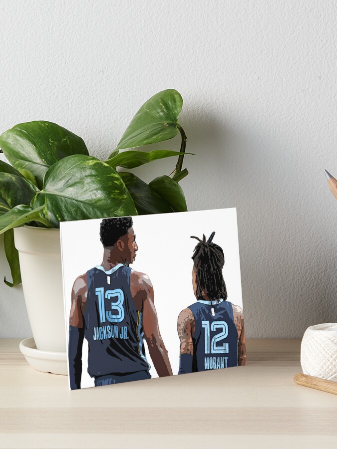 Ja Morant Memphis Grizzlies Jersey Art Board Print by SAYIDOWjpg