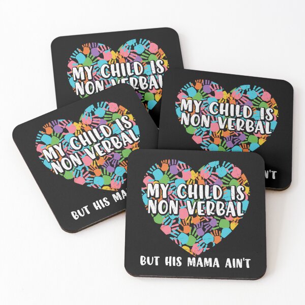 Item preview, My child Is Non Verbal But This Mama Ain't Heart National Autism Awareness Month designed and sold by ecomdesign.