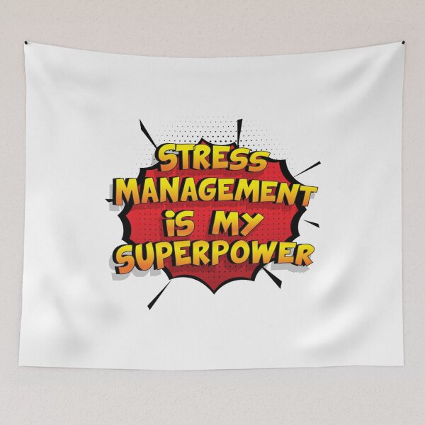Item preview, Stress Management is my Superpower Funny Design Stress Management Gift   designed and sold by ChildWellbeing.