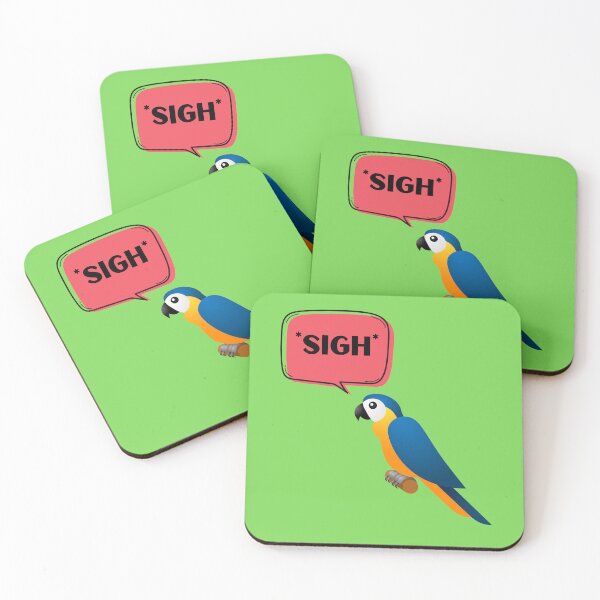 Item preview, Grumpy Parrot | *Sigh* designed and sold by NineSevenFour.