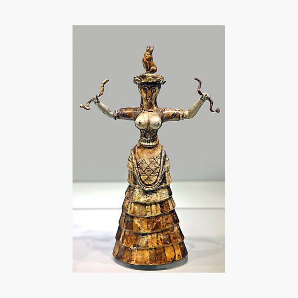 Item preview, The Minoan Snake Goddess designed and sold by Cretense72.