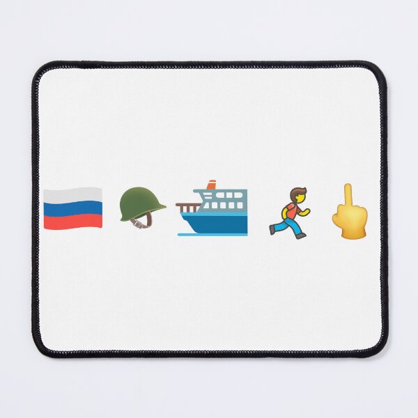 Artikelvorschau, Russisches Kriegsschiff Go F*ck Yourself Emoji Edition entworfen und verkauft von Misakichan.