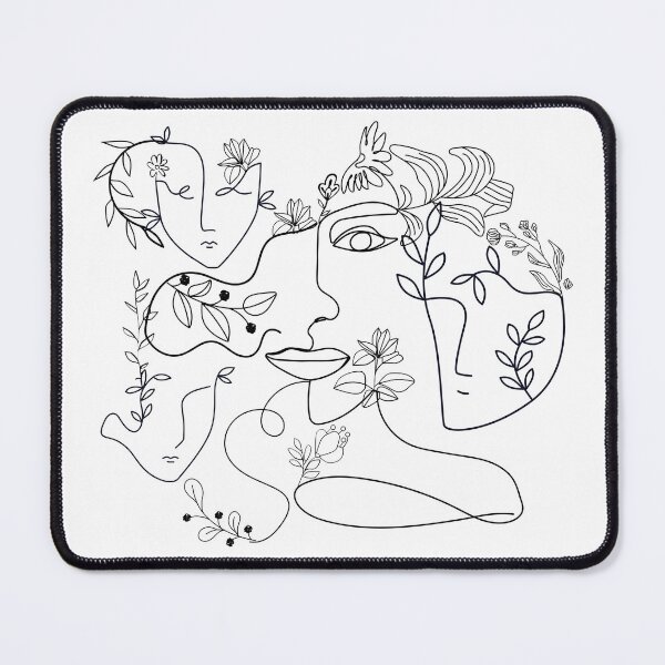 Item preview, Line Face Art Arte abstracto moderno designed and sold by Not A Typical  Teacher.