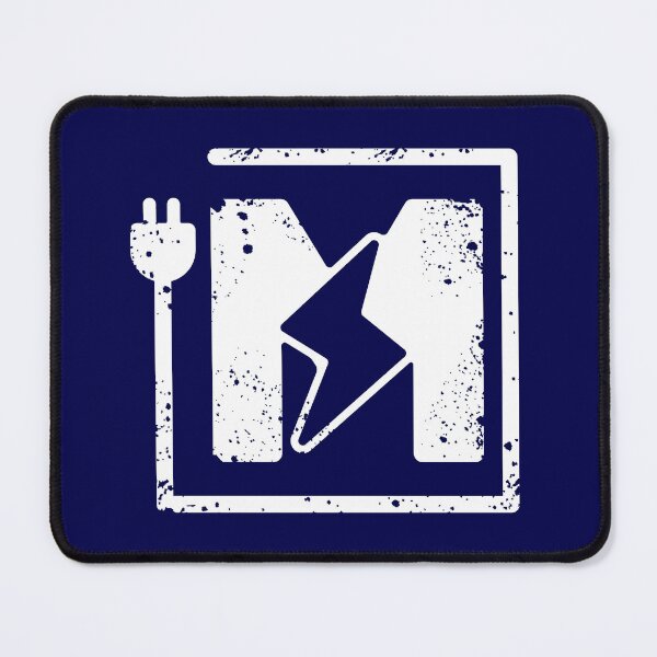 Item preview, Electrical letter M | Electrician or Electrical Engineer name initial M, Electricity art designed and sold by EngineersArt.