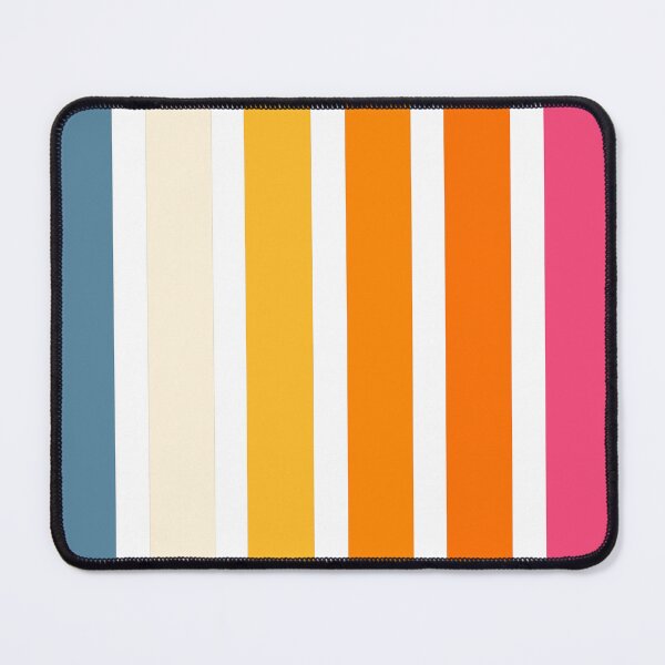 Item preview, Blue Yellow Pink Colorful Minimalist Classic Retro Stripes designed and sold by LiquidWing.
