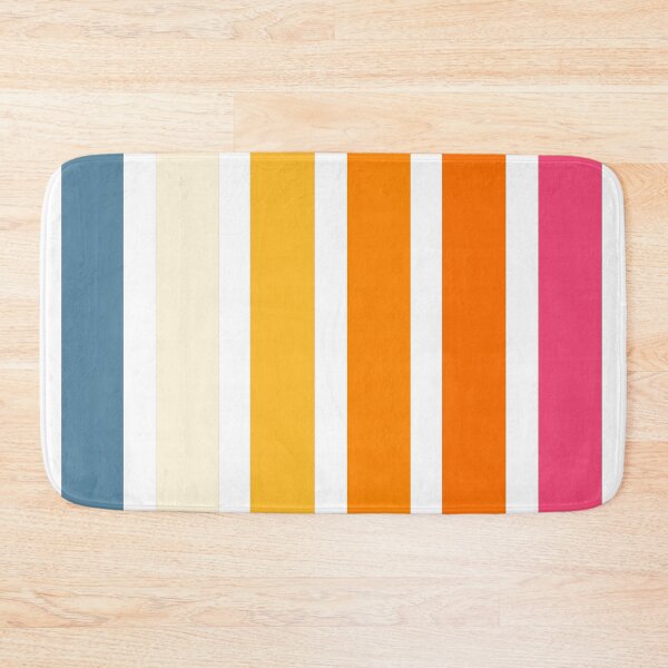 Item preview, Blue Yellow Pink Colorful Minimalist Classic Retro Stripes designed and sold by LiquidWing.