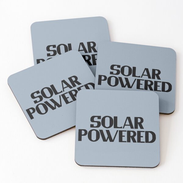 Item preview, Solar Powered - Bold Black Text designed and sold by Chubuter.