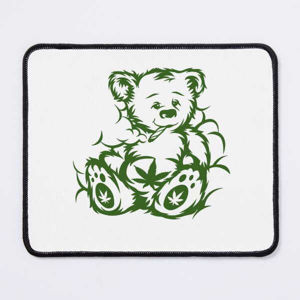 Item preview, Cannabis Stoner Bear Smoking Bear designed and sold by HorsesForLife15.