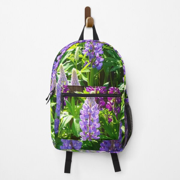 Item preview, Purple violet pink pink lupine flowers | Multi-leaved lupins Lupinus polyphyllus amidst lush green grass. designed and sold by sopfanna.